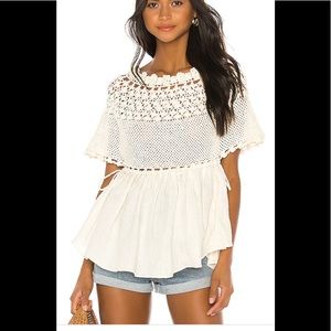 Innika Choo Crochet linen top